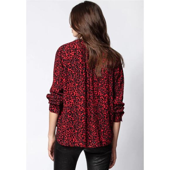 Zadig & Voltaire Tink Leo Blouse NWOT Small - Picture 4 of 11